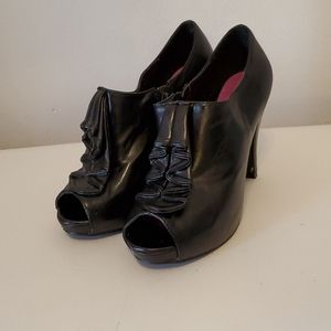 Madden Girl Peep Toe Ruffled Booties